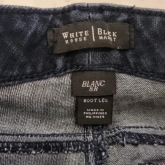 🍃 White House Black Market womens Jeans Boot Leg 8R - Picture 6 of 6